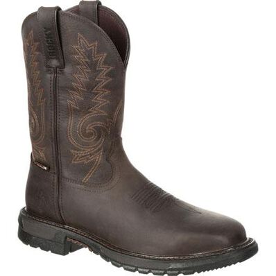 ROCKY ORIGINAL RIDE FLX STEEL TOE WATERPROOF WESTERN BOOT - MEN'S