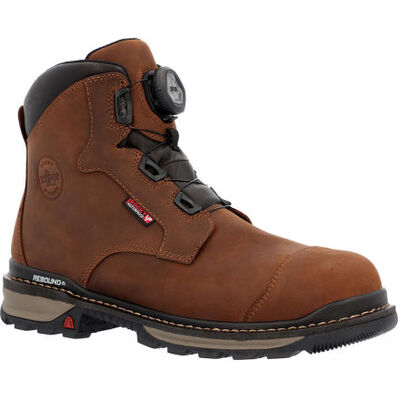 ROCKY RAMS HORN BOA COMPOSITE TOE WATERPROOF WORK BOOT - MEN'S