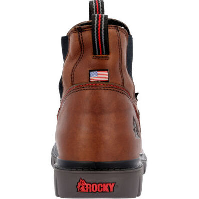 ROCKY WORKSMART WATERPROOF COMPOSITE TOE WORK CHELSEA BOOTS - MEN'S_BACK