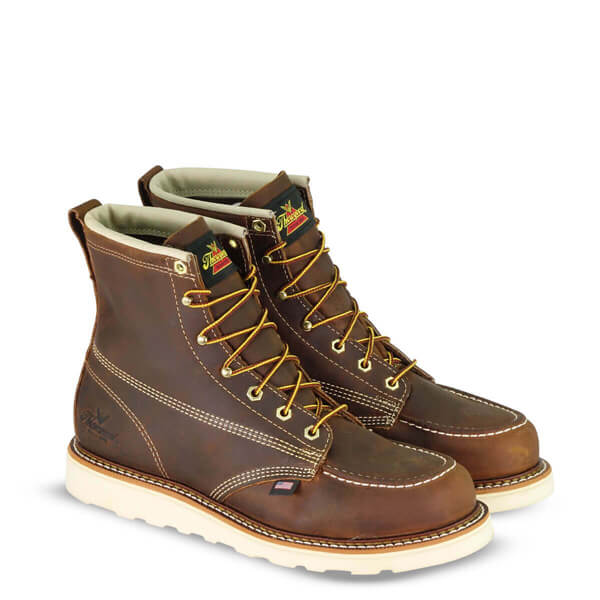 THOROGOOD AMERICAN HERITAGE – 6″ STEEL TOE TRAIL CRAZY HORSE MOC TOE – MAXWEAR WEDGE™ BOOT - MEN'S_PAIR
