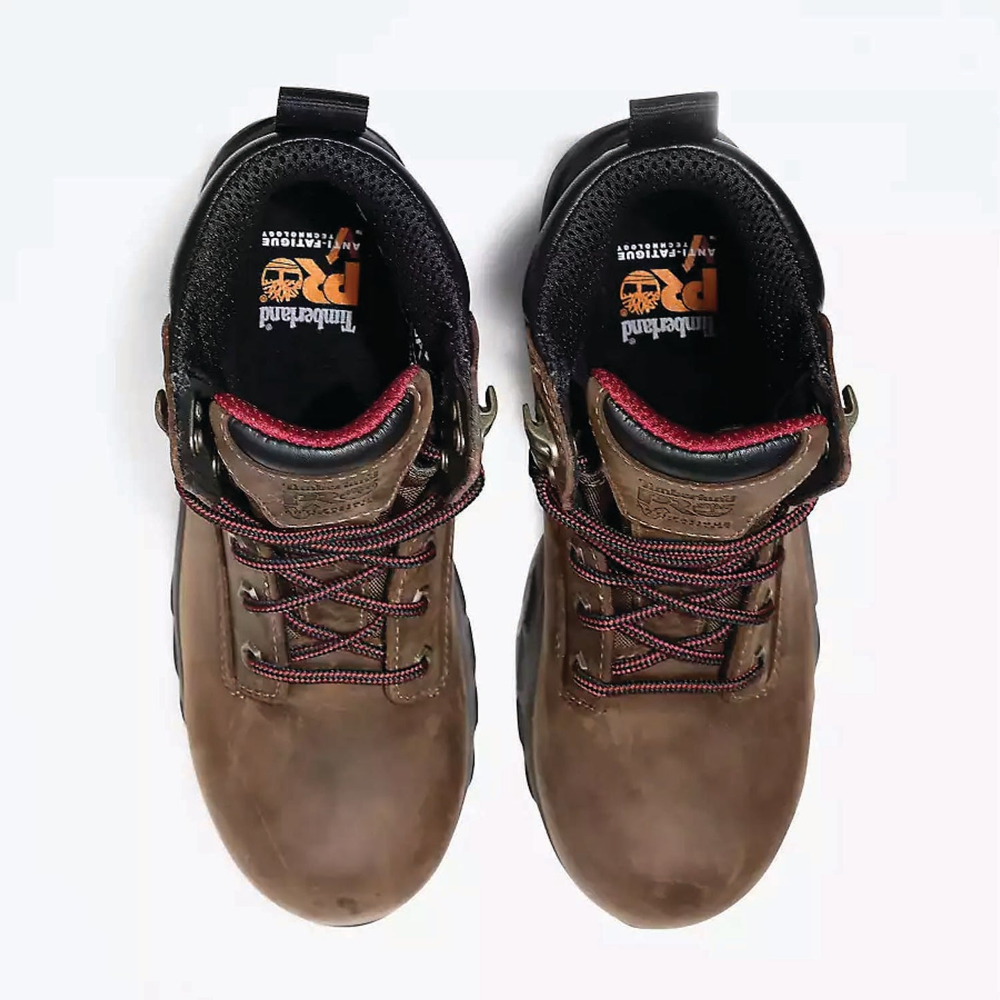 TIMBERLAND HYPERCHARGE 6" COMPOSITE TOE WATERPROOF WORK BOOT - WOMEN'S - BROWN/PURPLE - TB0A4115214 - TOP