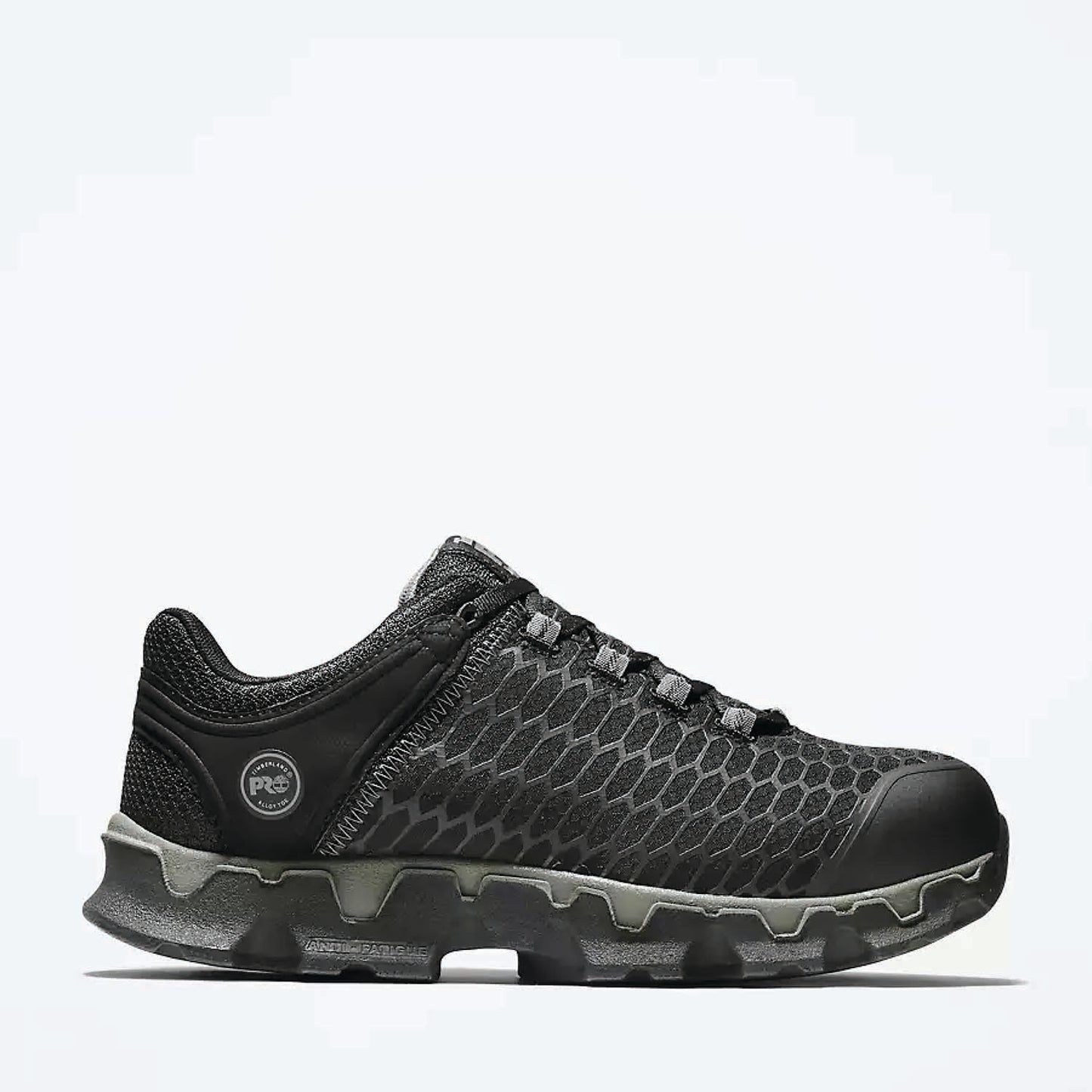 TIMBERLAND PRO® POWERTRAIN SPORT ALLOY TOE WORK SNEAKER - MEN'S - BLACK RIPSTOP NYLON - TB0A1B6U001 - SIDE