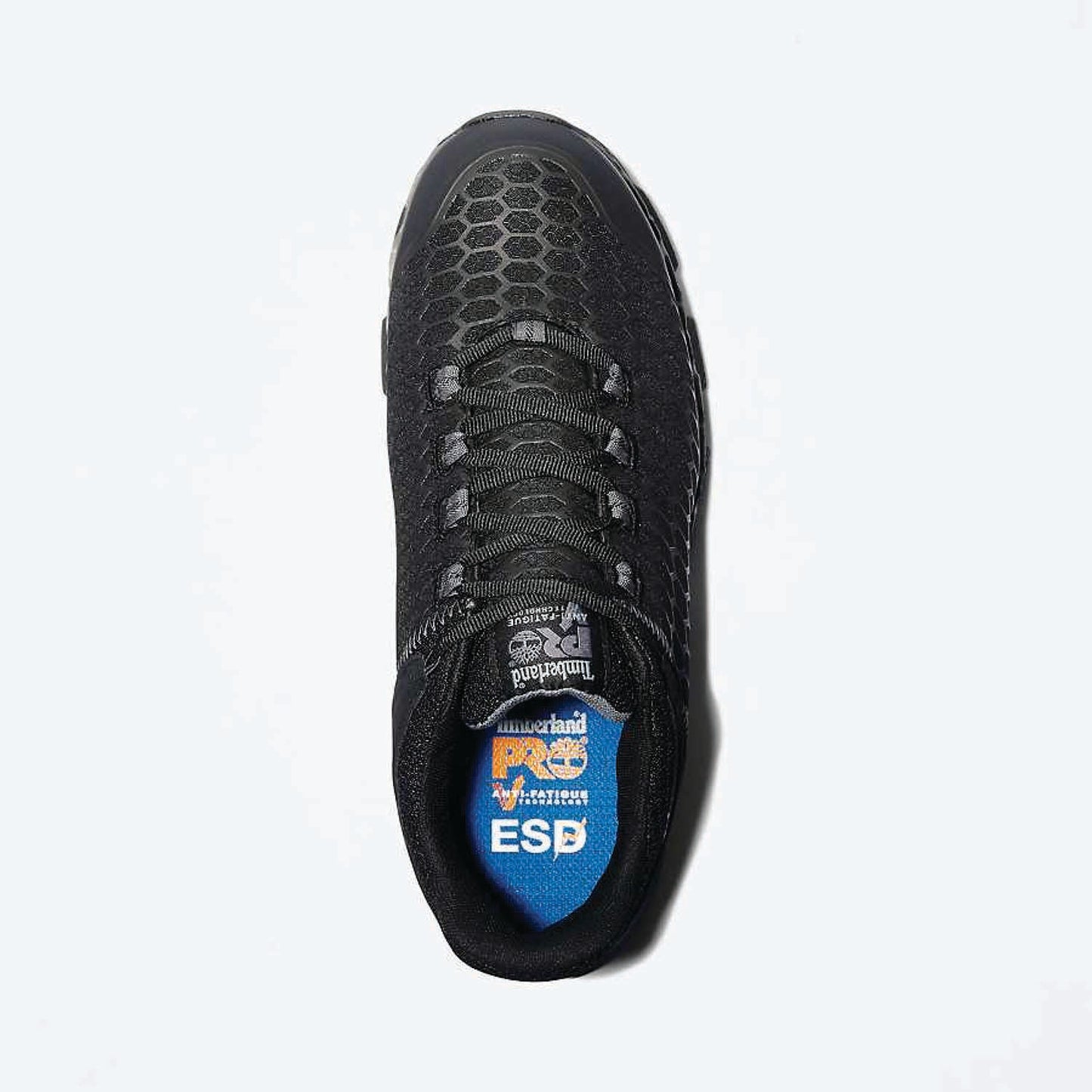 TIMBERLAND PRO® POWERTRAIN SPORT ALLOY TOE WORK SNEAKER - MEN'S - BLACK RIPSTOP NYLON - TB0A1B6U001 - TOP