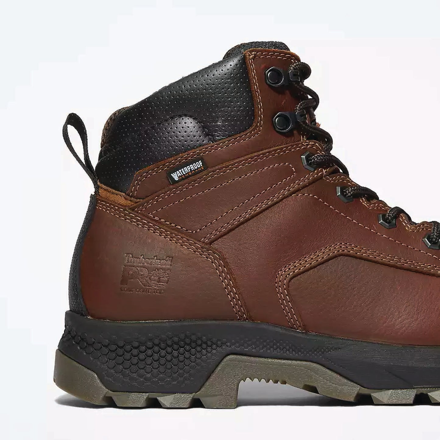 TIMBERLAND TITAN EV 6" COMPOSITE TOE WATERPROOF WORK BOOT - MEN'S - TB0A42FY214 - DETAIL SHOT
