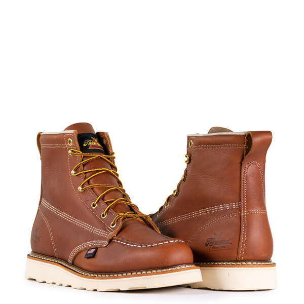THOROGOOD AMERICAN HERITAGE – 6″ TOBACCO MOC TOE – MAXWEAR WEDGE™ - MEN'S_PAIR