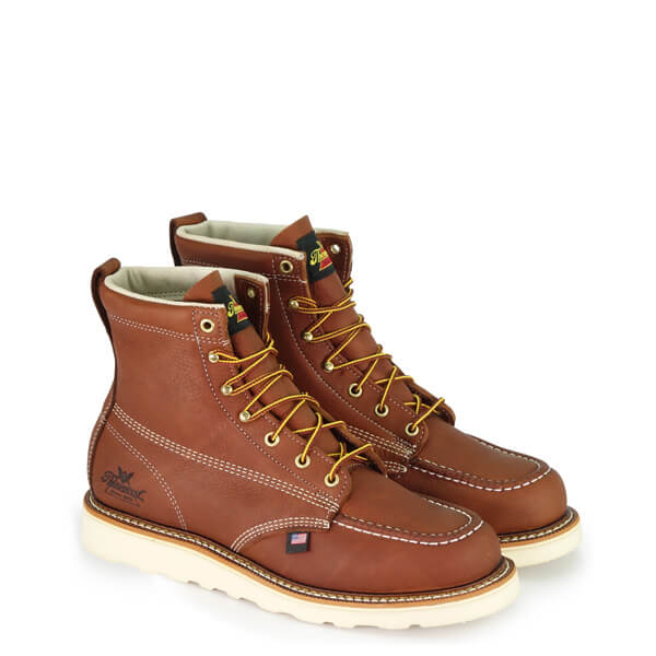 THOROGOOD AMERICAN HERITAGE – 6″ TOBACCO MOC TOE – MAXWEAR WEDGE™ - MEN'S_PAIR 2