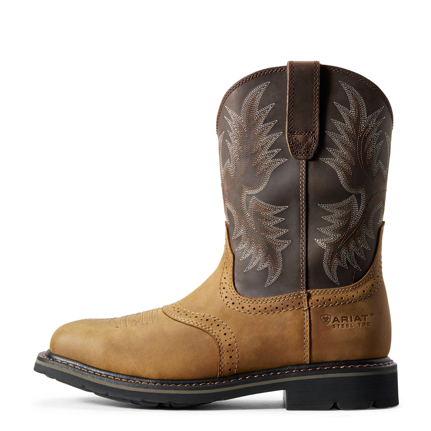 ARIAT SIERRA WIDE SQUARE TOE STEEL TOE WORK BOOT - MEN'S SIDE 2