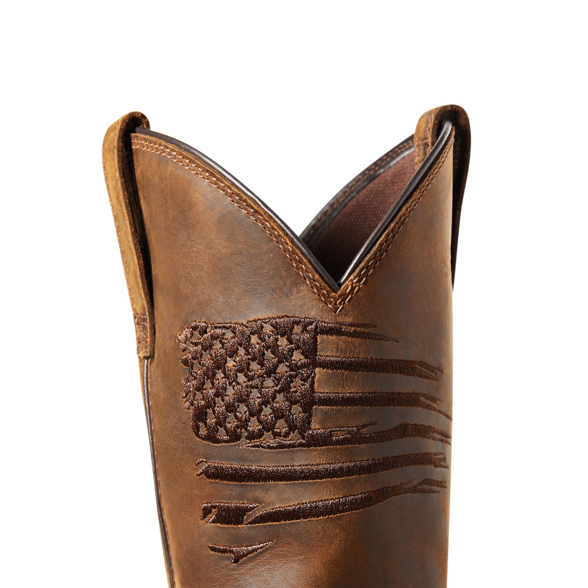 ARIAT WORKHOG XT PATRIOT WATERPROOF CARBON TOE WORK BOOT - MEN'S AMERICAN FLAG EMBROIDERY