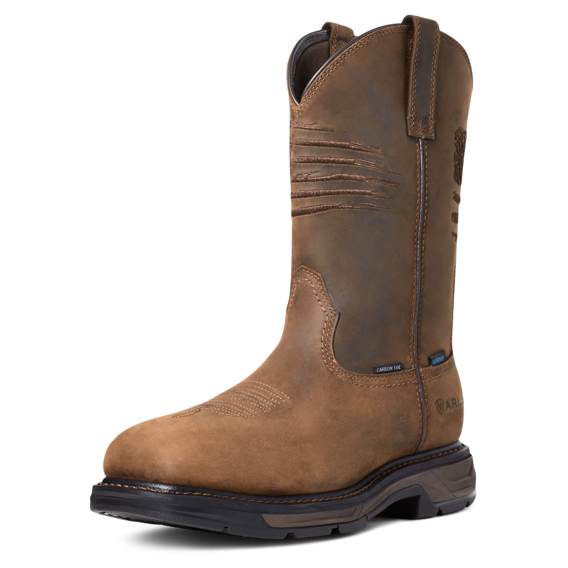 ARIAT WORKHOG XT PATRIOT WATERPROOF CARBON TOE WORK BOOT - MEN'S