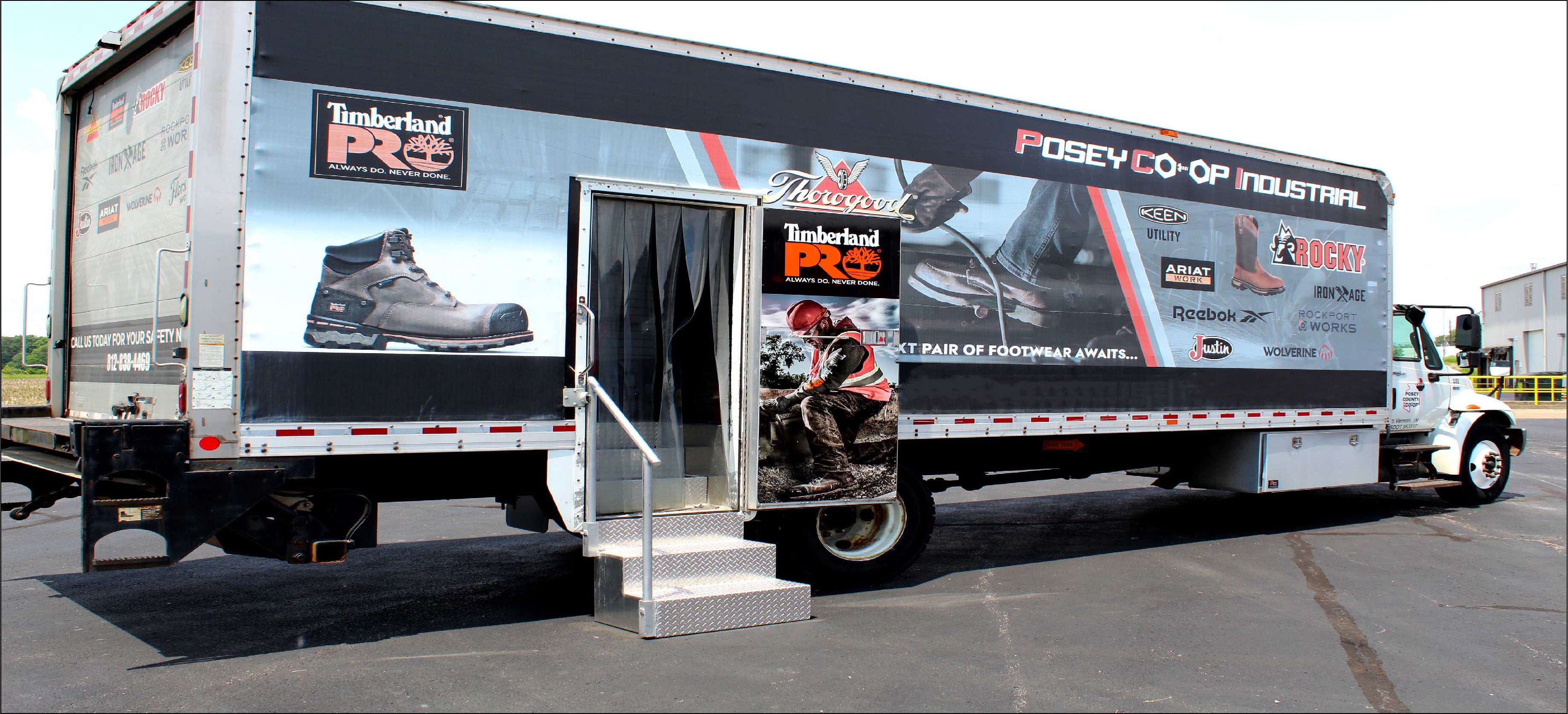 Image of the Posey County Workwear Boot Truck