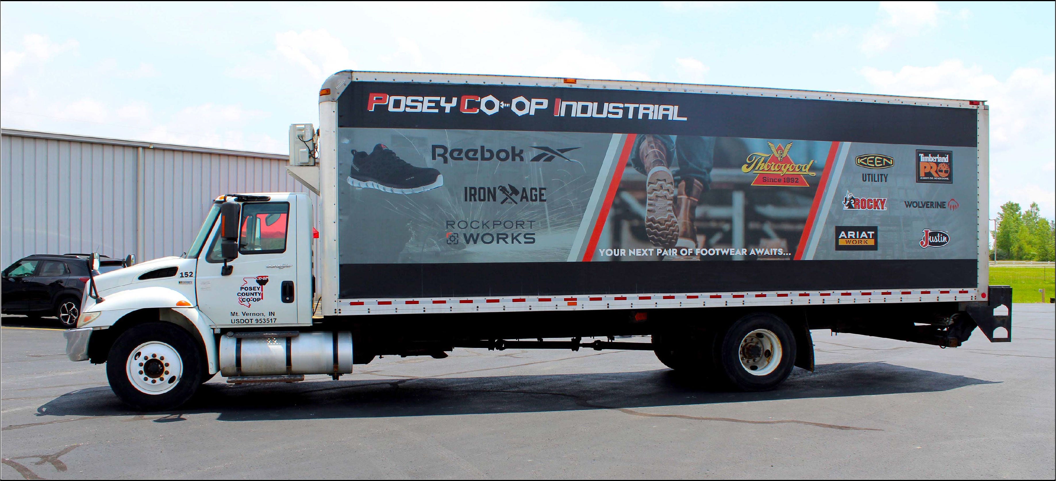 Image of the Posey County Workwear Boot Truck