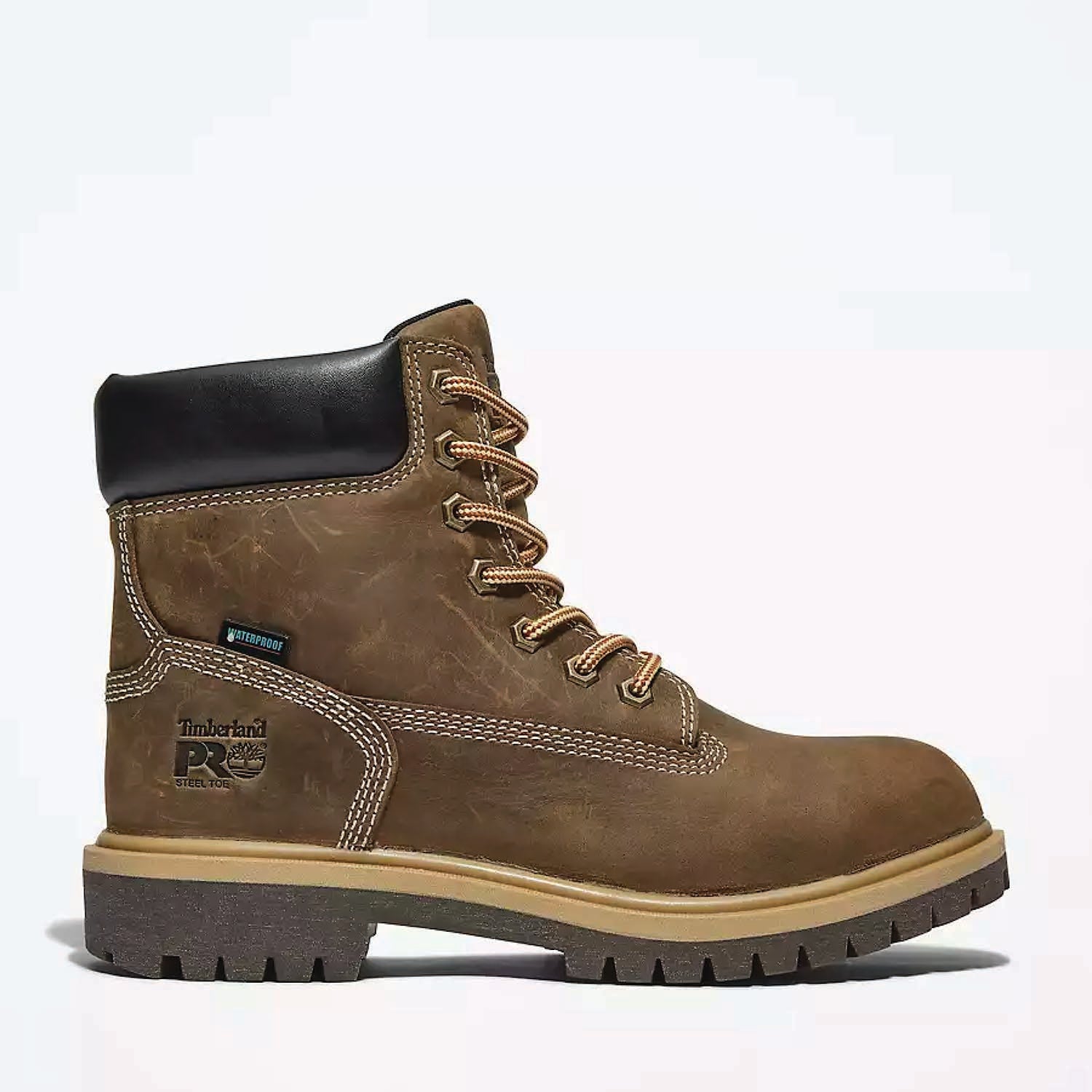 Direct Attach 6" Steel Toe Waterproof Work Boot - Womens - TB0A2QX7214 - SIDE