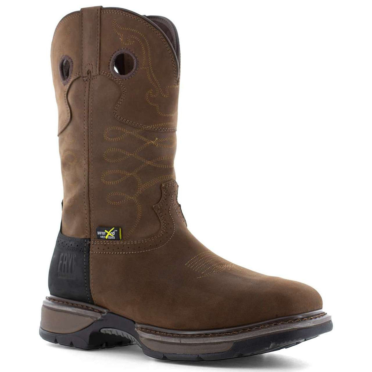 FRYE SAFETY-CRAFTED 10" WESTERN INTERNAL MET GUARD EH STEEL TOE BOOT - MEN'S