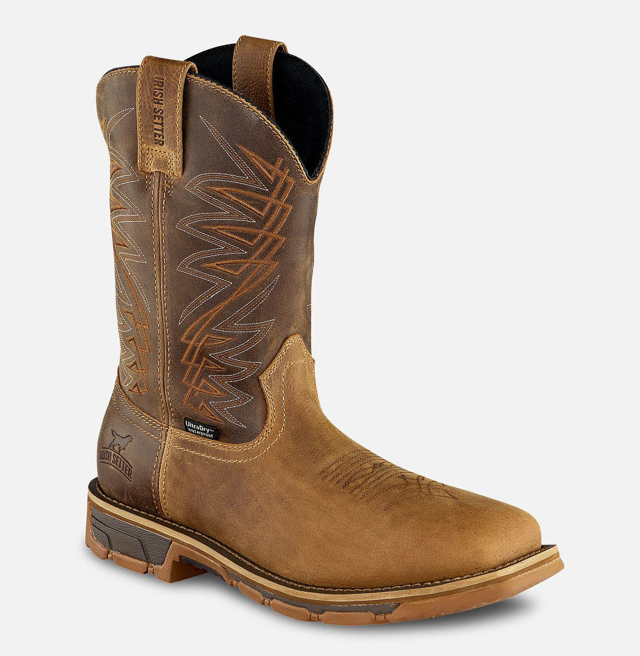 IRISH SETTER MARSHALL 11-INCH WATERPROOF LEATHER SAFETY TOE PULL-ON BOOT - MEN'S