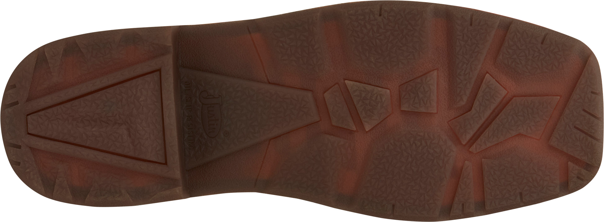 JUSTIN COMMANDER RESISTOR™ RUSSET BROWN NANO COMP TOE WORK BOOT - MEN'S_SOLE