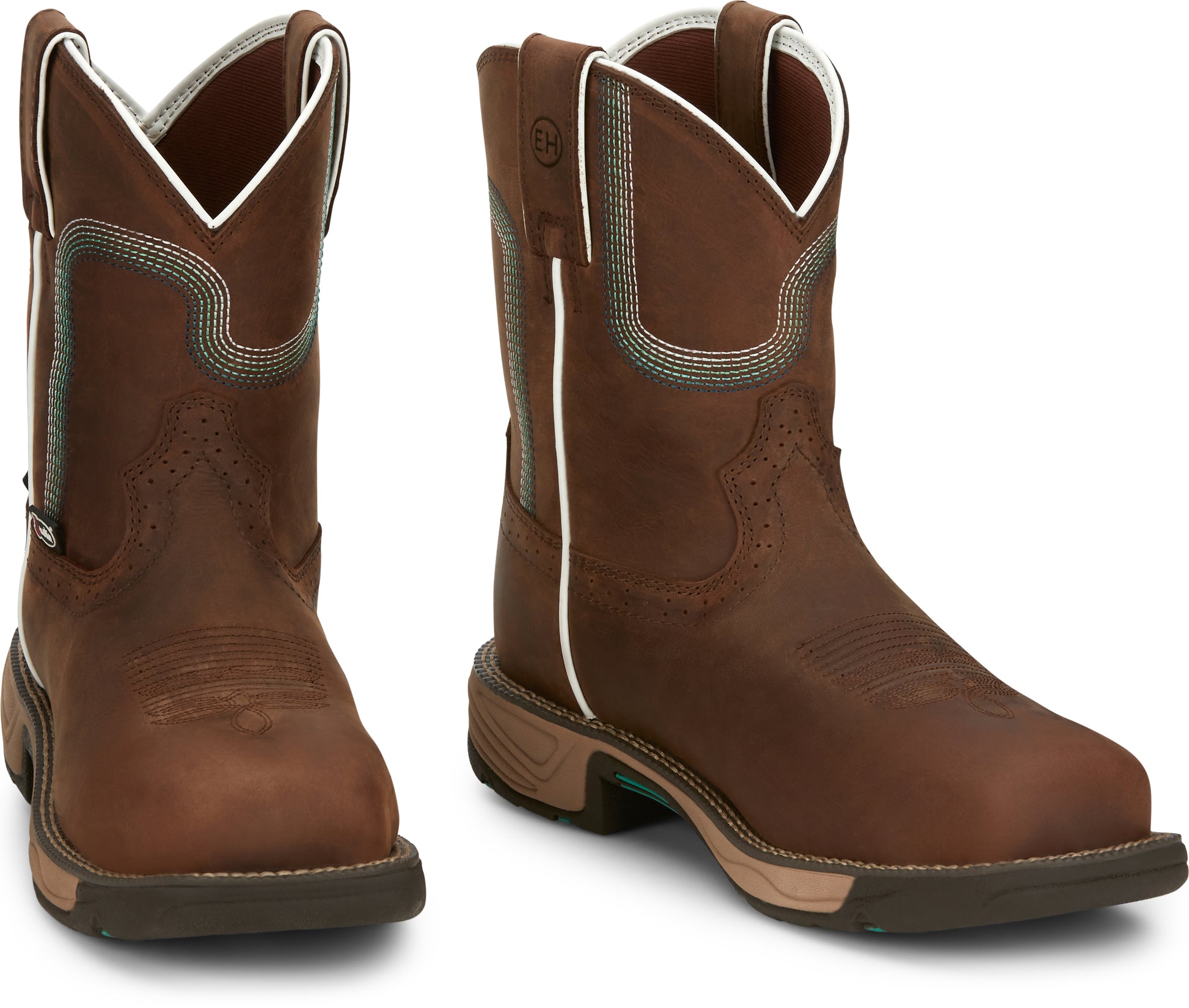 JUSTIN RUSH 8" COMPOSITE TOE WATERPROOF WORK BOOT - WOMEN'S_PAIRS