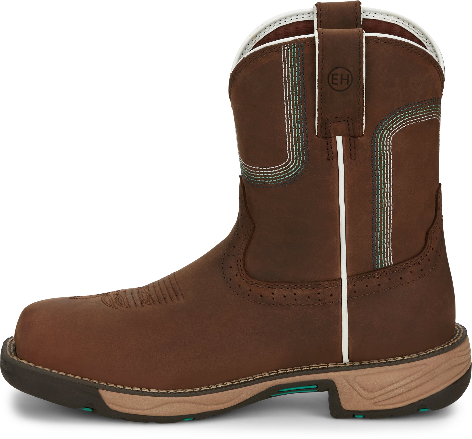 JUSTIN RUSH 8" COMPOSITE TOE WATERPROOF WORK BOOT - WOMEN'S_SIDE 2