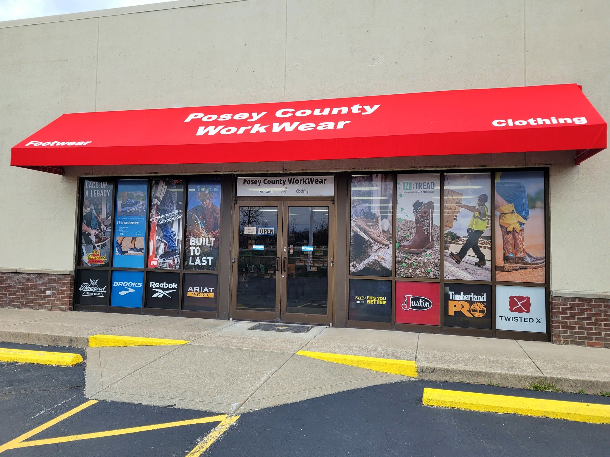 Posey County Workwear Storefront in Mount Vernon, IN