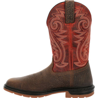 ROCKY WORKSMART 11" COMPOSITE TOE WATERPROOF WESTERN BOOT - MEN'S_SIDE 2