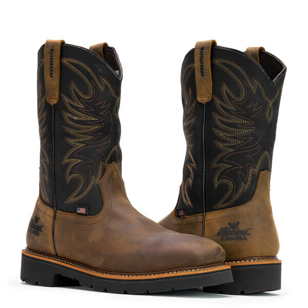 THOROGOOD AMERICAN HERITAGE SQUARE TOE WELLINGTON – WATERPROOF – 11″ SAFETY TOE BOOT - MEN'S_PAIR