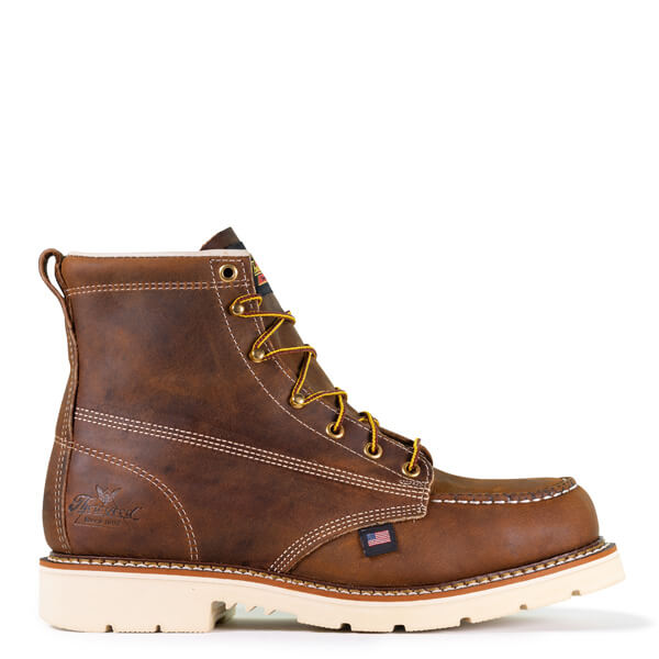 THOROGOOD AMERICAN HERITAGE – 6″ TRAIL CRAZYHORSE SAFETY TOE – MOC TOE MAXWEAR 90™ BOOT - MEN'S_SIDE