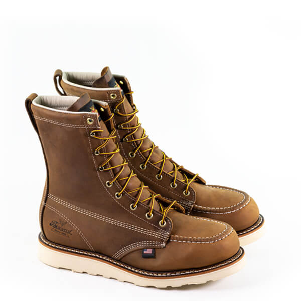 THOROGOOD AMERICAN HERITAGE – 8″ TRAIL CRAZYHORSE SAFETY TOE – MOC TOE MAXWEAR WEDGE™ - MEN'S_PAIR