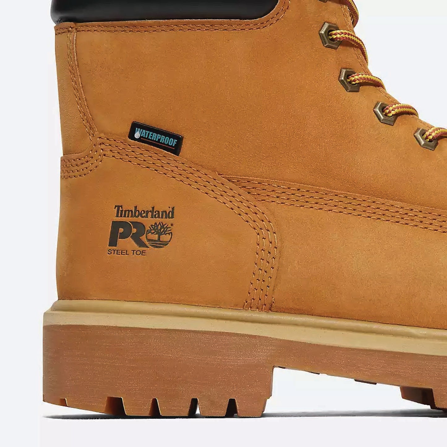 TIMBERLAND PRO® DIRECT ATTACH 6" STEEL TOE WATERPROOF WORK BOOT - MEN'S - TB065016713 - DETAIL SHOT